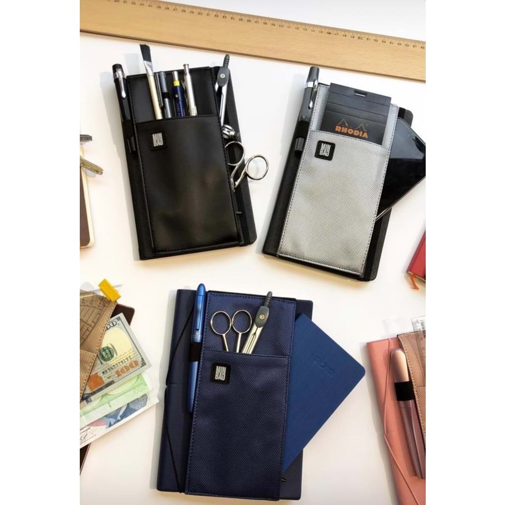 Mınbag Çok Amaçlı Defter Ve Ajanda Çantası Gri