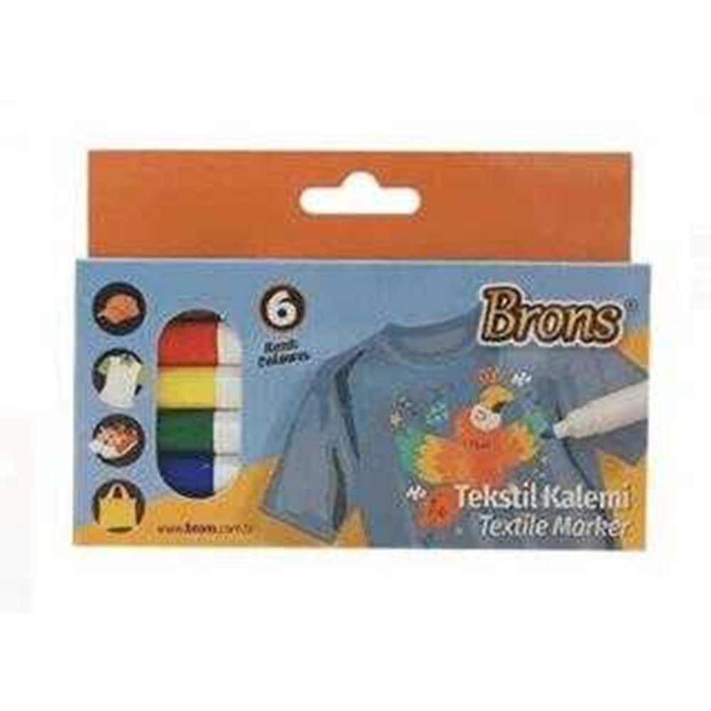 Brons Tekstil Marker 6 Lı Set