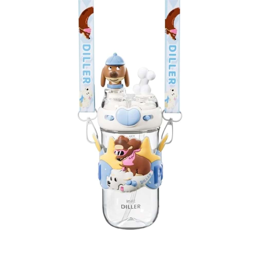 Dıller D2530 580 Ml Boyun Askılı Trıtan Su Matarası