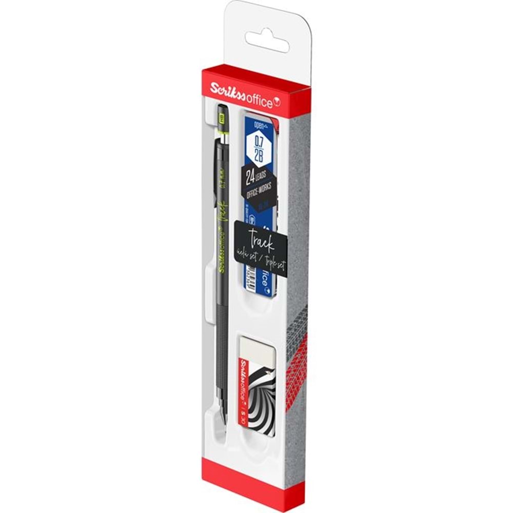 Track 3'lü Set Mekanik Kurşun Kalem 0.7 mm Yeşil