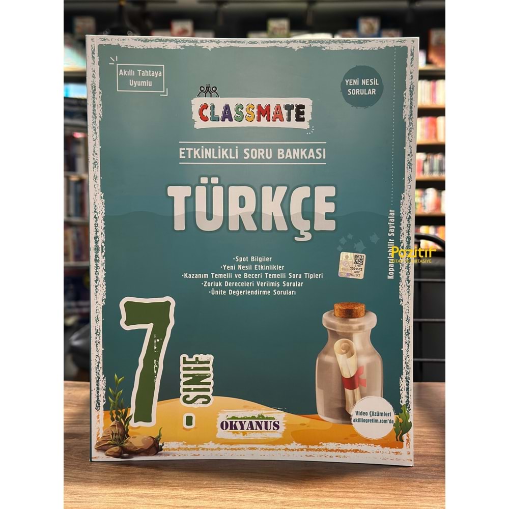 7. Sınıf Classmate Türkçe Soru Bankası