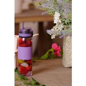 Uzspace 530ML Detoks Aparatlı Silikon Gövde Tritan Su Matarası
