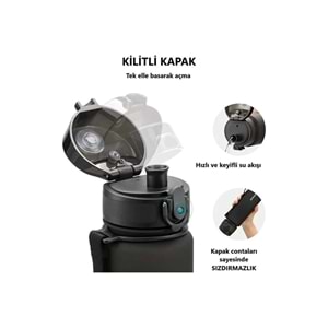 Uzspace MATARA PİPETSİZ TRITAN SOFT TOUCH 3026 500 ML GLOW PINK