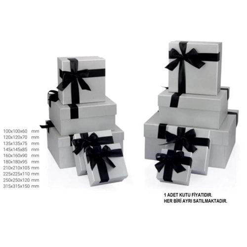 My Silver Kare Hediye Kutusu No:7