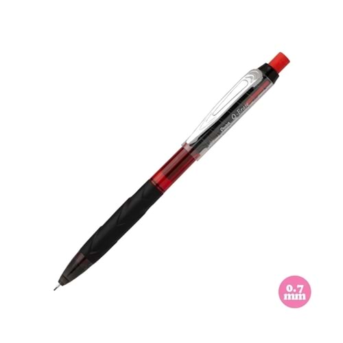 Pentel 0.5 mm Metal Klipsli Büyük Boy Silgili Versatil - Q-ERASE Siyah
