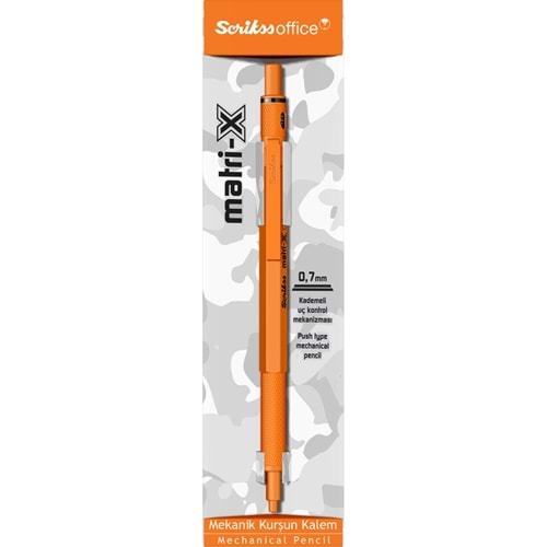 Scrikss Matri-X Mekanik Kurşun Kalem 0.7 Mm Turuncu